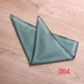 Dark green polka dot men suit pocket square silk handkerchief wedding suit fashion accessory. - Color 004