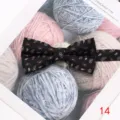 Pajarita negra de hombre con estampado cachemir clásica formal negocios boda poliéster. - Estilo 14