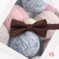 Pajarita marrón para hombre patrón floral clásico de negocios casual accesorio moda. - Estilo 15