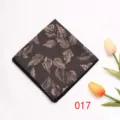 Taschino da uomo per abito formale d'affari con motivo a foglie. Classico fazzoletto da banchetto. - 017