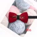 Papillon rosso matrimonio uomo con decoro metallo ramo dorato accessorio elegante sposo - Colore 006