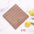 Bruine geometrische pochet voor heren kostuum, elegant bloemenpatroon formele mode accessoire. - 015