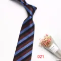 Cravatta vintage da uomo 8cm in poliestere accessorio per abito da lavoro classico. - Colore 021