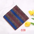 Heren polyester pochet meerkleurig gestreept geometrisch pak formele zakdoek - 028