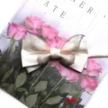 Elegant satin bow tie with butterfly wings design for men and women formal party wear. - 001