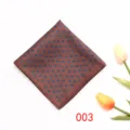 Heren bloemen pochet klassiek bruin pak zakdoek stijlvolle huwelijk tuxedo accessoire - 003