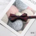 Mens silk bow tie vintage floral pattern fashion formal wedding business neckwear 014 - Color 014