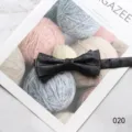Black men's bow tie for formal business wedding wear, elegant gentleman necktie accessory. - Color 020