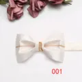 Papillon da uomo in raso con decorazione a catena d'oro, elegante cravatta a farfalla da festa. - 001