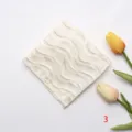 Jacquard Anzug Stecktuch für Herren, elegantes Wellenmuster Einstecktuch feine Textur. - Off-White Welle