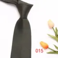 Dark green silk tie close-up, classic paisley pattern detail for business men formal wear. - Style 015