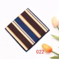 Heren gestreept pochet zakdoek voor zakelijk pak formele trouwkleding accessoire stijlvol - 022 Multicolour Strepen