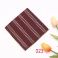 Stijlvolle heren gestreept pochet voor pak formele zakdoek borstzak accessoire - 023 Roodbruine Strepen