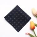 Heren donkerblauwe paisley pochet retro pak zakdoek mode accessoires voor heren stijl - 002
