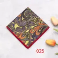 Elegant taschino uomo paisley fazzoletto da abito formale matrimonio affari accessorio - Colore 025