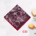 Pochette da uomo paisley per abito formale matrimonio fazzoletto da taschino elegante - Stile 030