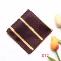 Pochette de costume homme vintage rétro rayée en polyester pour accessoire de mode. - 012