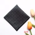 Pochette de costume vintage pour homme à motif géométrique, élégant mouchoir en polyester. - 019