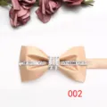 Farfallina champagne con strass per uomo, elegante accessorio per abito da sposo. - Colore 002