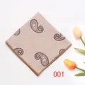 Pañuelo de bolsillo con estampado paisley clásico elegante accesorio para traje formal - 001