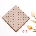 Mens silk touch pocket square business suit handkerchief with elegant geometric print design. - Color 019
