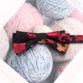 Pajarita doble de hombre con motivo floral negro boda esmoquin accesorio elegante - Estilo C