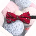 Farfallina rossa da uomo in cotone con stampa etnica, accessorio di moda casual ed elegante. - 001