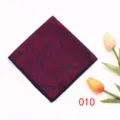 Elegante heren pochet met prachtig paisley patroon in donkerrood voor formele pakken - 010