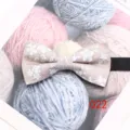 Farfalla da uomo in cotone con delicato motivo floreale, accessorio elegante e casual. - Colore 022