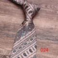 Classic men paisley tie detail view, elegant floral pattern necktie for business and party wear. - Color 024