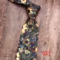 Cravate imprimee florale vintage pour homme, design elegant pour mariage et affaires. - Couleur 021