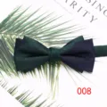 Men's double-layered bow tie, stylish green and blue contrast design for weddings and formal events. - Color 008