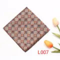 Pañuelo de bolsillo formal de negocios patrón geométrico floral para traje de boda - L007