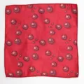 Rotes herren einstecktuch seidiges muster hochzeit anzug smoking taschentuch mode - Rot