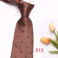 Cravate pour homme marron avec motif de cheval élégant vêtement de fête décontracté - Brun (013)
