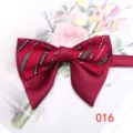 Papillon a corna a doppio strato rosso con stampa floreale retrò, accessorio elegante sposo. - Colore 016