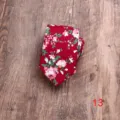 Slanke heren stropdas van katoen met een stijlvol rood bloemenprint design voor heren. - Stijl 13