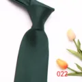 Dark green polka dot necktie close-up, classic business casual men silk tie detail shot. - 022 (Dark Green Polka Dot)