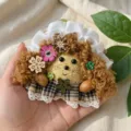 Handmade Yunnan bean pod doll pendant cute fuzzy hair creative handicraft gift accessory detail shot - Single Pod Style 2 Materials