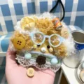 Cute handmade wool felt bear doll bag pendant DIY cute decorative hanging accessory for backpack - a1 (Finished)
