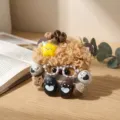 Pendentif poupée cosse mignon fait main ours peluche sac charme créatif DIY décoration suspendue - Kit de Matériel M4
