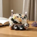 Poupée gousse mignonne faite à la main ornement de bureau créatif cadeau artisanal bricolage - Matériel pour cosse de pois M7
