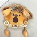 Handcrafted natural seed pod doll DIY craft cute animal ornament creative birthday gift for her. - Style 0E Peapod Doll DIY Material Kit