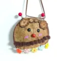 Handmade natural bean pod cute doll hanging ornament car charm bag pendant creative craft gift. - Cute Little Bee Ready-made Product