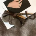 Auto Brillenetui tragbare PU Leder Sonnenbrille Tasche stilvolle Mini Aufbewahrung tasche - Khaki