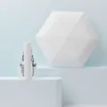 Mini parapluie de soleil ultra léger portable protection UV pliable trois volets. - Parapluies capsules ultra-légers - Blanc crème