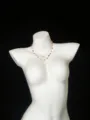 Colorful beaded stainless steel multi-layer clavicle chain for women fashion dopamine jewelry. - Necklace / Gold
