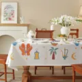 Detailed view of Middle Eastern style printed tablecloth, perfect for Ramadan decor. - 135x100CM / Colorful Middle Eastern Pattern