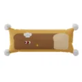 Cartoon bread long bolster pillow with white pom poms for living room sofa and bed support. - 30X50cm (Without Core) / Long Cartoon Bread Bear D with White Pom-Pom
