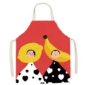 Dettaglio grembiule da cucina limone banana arte cartoon, perfetto per cucinare a casa ogni giorno. - 65x75cm (Cotone e lino ispessiti per adulti) / Arte di San Valentino 1